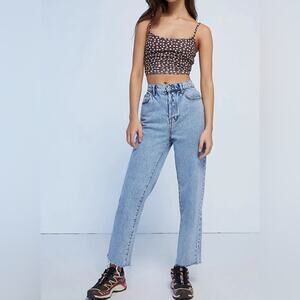 PacSun | Brenda Blue Acid Wash High-Rise Straight Jeans Size 27